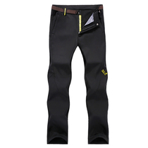 New outdoor stormtrooper pants mens and womens winter velvet thickened warm soft shell pants waterproof and anti-style couple mountaineering pants