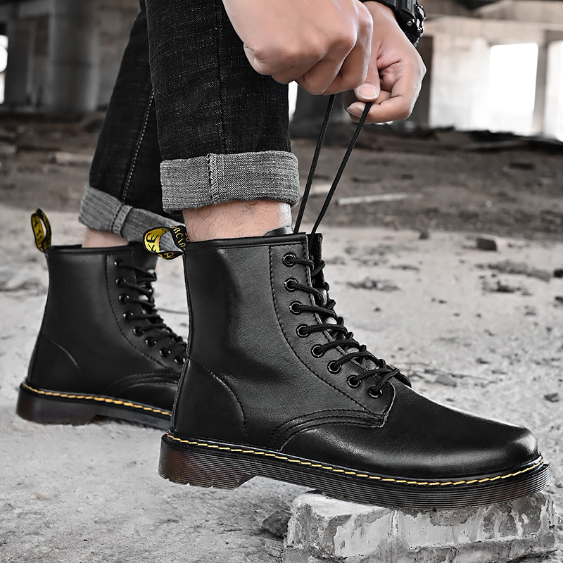 Clear Barn Handling Broken Code Pick Up Missed Special Price Martin Boots Man Shoes High Cylinder Shoes Inglées Winter Plus Suede Warm Waterproof Cotton Shoes