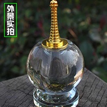 Crystal Pagoda Bodhi Tower Gawu Box Feng Shui ornaments Buddhist supplies for the collection of scriptures
