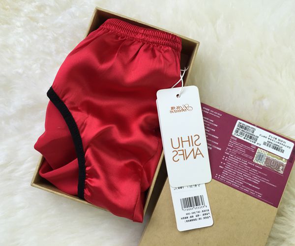 Quần lót lụa tơ tằm nam tam giác tóm tắt quần lót nam gợi cảm quan sip