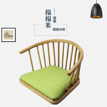 Tatami chair back chair bed Japanese chair tatami seat without leg back chair solid wood Kang chair without foot stool