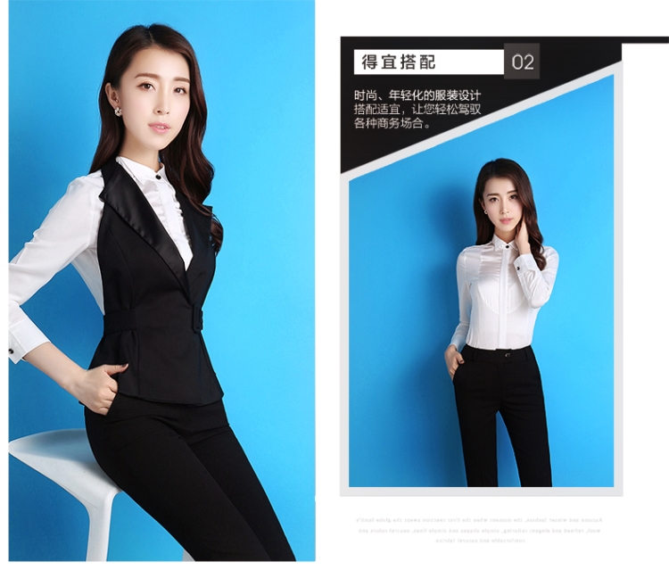 Mùa xuân và mùa thu mới chuyên nghiệp phù hợp với phụ nữ thời trang quần mỏng phù hợp với phù hợp với tiếp viên đồng phục vest - Bộ đồ quần áo nữ đẹp