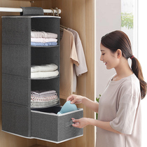 Wardrobe layered partition storage bedroom cabinet shelf space College student dormitory artifact female bedroom