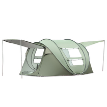 Tent outdoor 3-4 people automatic two-bedroom one-Hall family double 2 single camping field thickened rain-proof camping