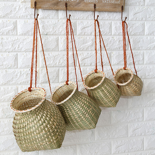 Bamboo Decorative Yangko Performance Props Tea Picking Little Pannier