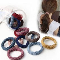 Seamless hair circle hair rope female high elastic durable does not hurt the hair tie head rope Seamless leather band Korean leather case simple style