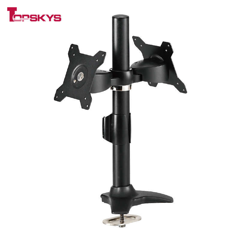 TOPSKYS TI022 dual-screen monitor stand desktop rotatable back-to-back computer all-in-one stand