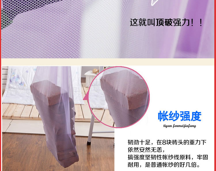 mã hóa lưới công chúa nâng cao châu Âu tòa mái vòm trần tăng rèm cửa tròn trần sàn đơn - Lưới chống muỗi mùng ngủ công chúa