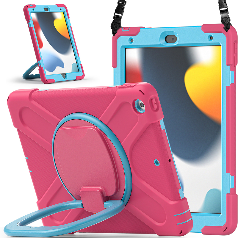 Suitable for iPad Pro11 Protective Case 9.7inch Tablet Computer Air4 Anti-Fall Full-Cover Colorful Silicone Case 10Th Generation 10.9 Anti-Bending Pen Slot Mini Mini56 Cute Kids 9Th Generation 10.2