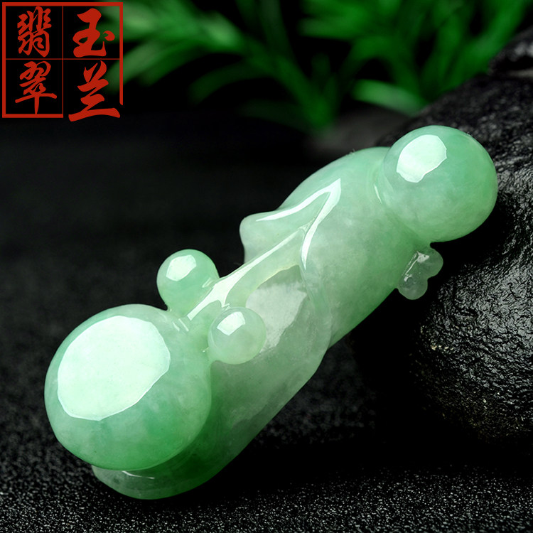 Magnolia Jade Jade Ruyi Pendant Yang Green A Goods Jade Jade Magnolia Pendant Jade Pendant Female Jade