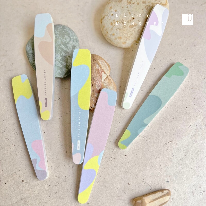 【New Model】Lucky Monster Nail File 2.0 Shaping File Polishing File Manicure Tool