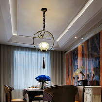 New Chinese lantern chandelier restaurant lamp single hotel table light hotel Chinese style study room Zen lamps