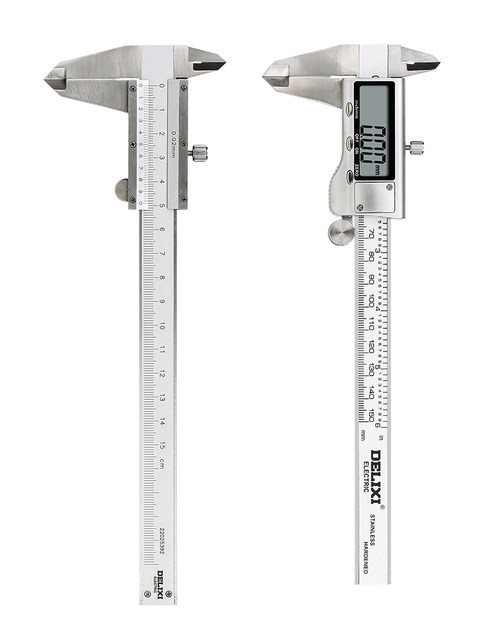 Delixi Vernier Caliper High-Precision Digital Display Industrial-Grade 0-150mm Household Precision Stainless Steel Caliper