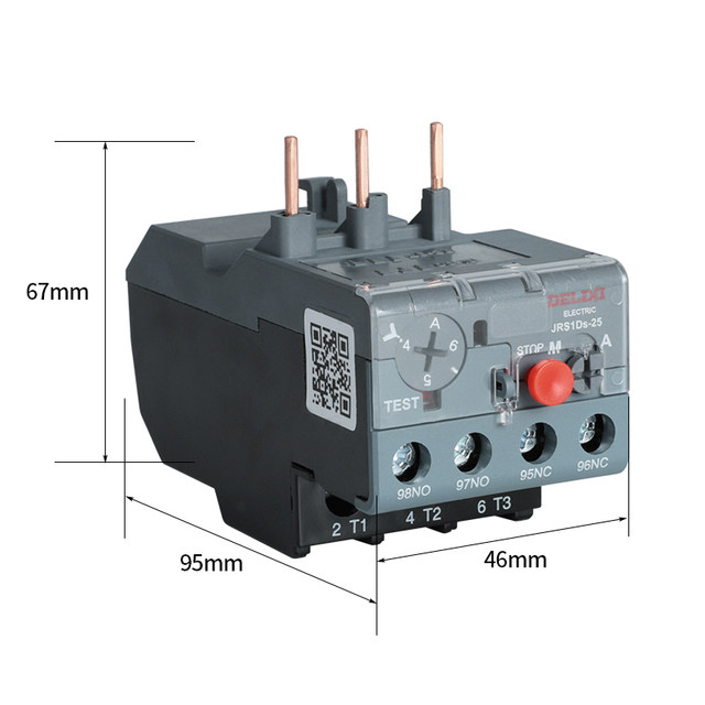 Delixi Thermal Overload Relay Jrs1Ds-25/Z Lr2 Thermal Overload Protector 4.0-6A