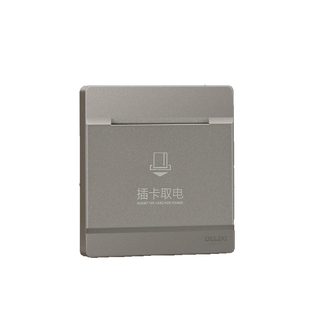 Delixi Card-Inserted Power Switch Panel 30A, Low-Frequency Induction Power Switch with Delay for Hotels and Guesthouses