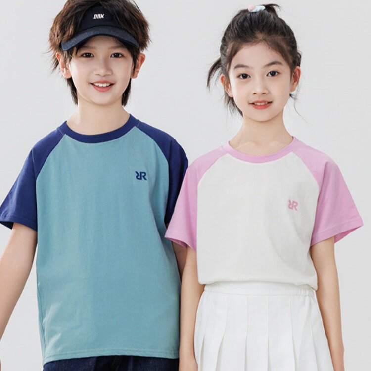 【新店福利】RIOROT瑞欧特有颜有料~儿童夏日多巴胺纯棉撞色T