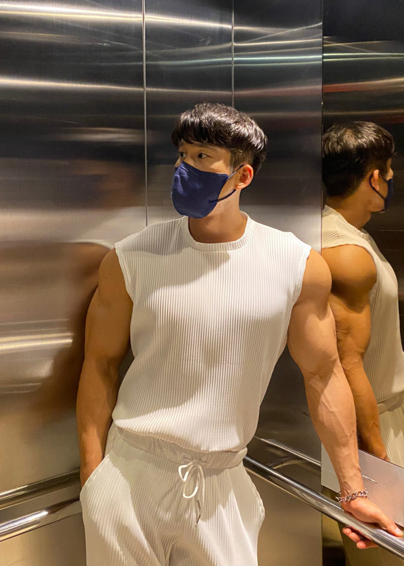 Майка, жилет без рукавов, быстросохнущая дышащая эластичная футболка для спортзала, размер 