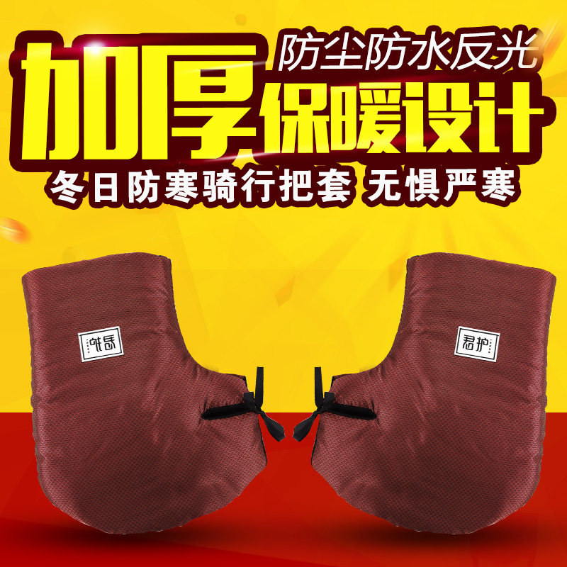 Electric car gloves Mormon winter warm keep the cover electric bike waterproof and warm and warm thickened 1697-JJJD
