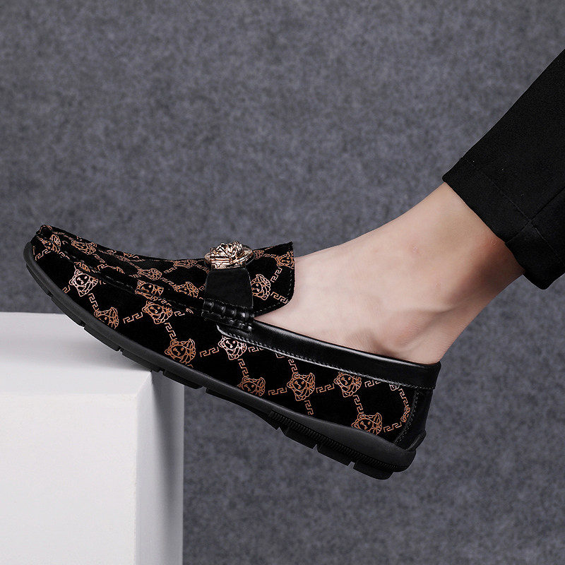 Doudou shoes men's summer new Korean version trendy fashion personality casual shoes lazy shoes trend men's leather shoes