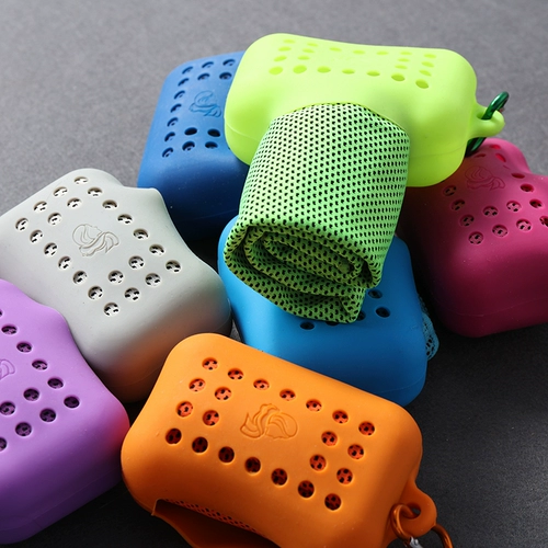 Чисто бег!Охладить за 30 секунд, видео -тест -сенсационный спортивный полотенце с холодным ощущением