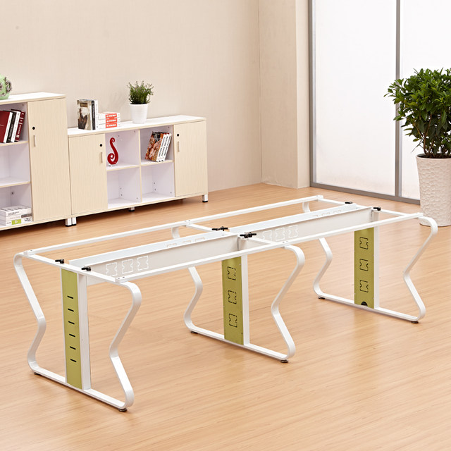 [Butterfly Legs] Guangzhou Wendi Office Desk Legs, Metal Conference Table Iron Frame, Staff Desk for Four People, Steel Frame