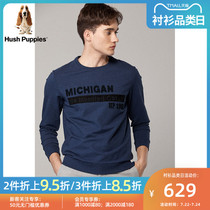 Hush Puppies Mens Autumn Round neck Long sleeve Mens T-shirt) PC-27562D