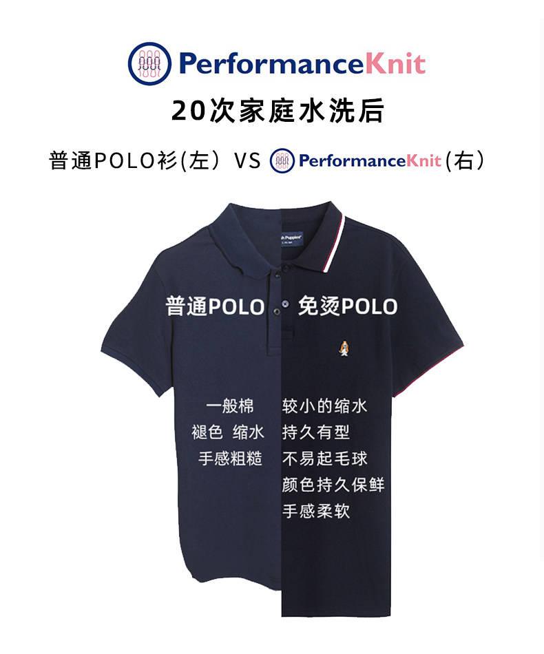 美国 暇步士 男士长绒棉 商务休闲Polo衫 图4