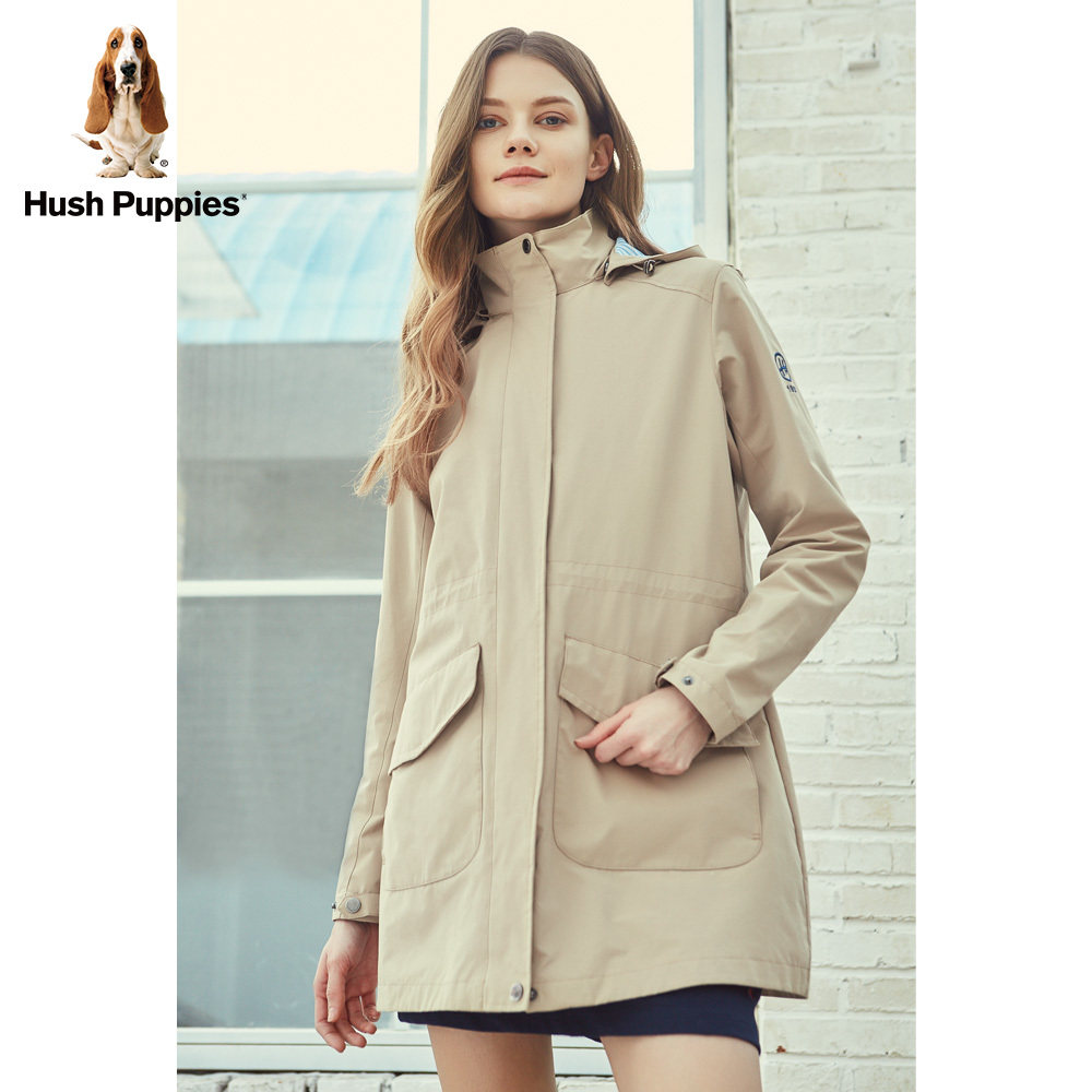 Hush Puppies Leisure Steps In the Spring with a long version of its color windcoat jacket) HJ-18103