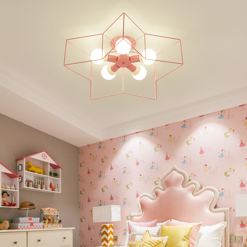 Minimalist creative personality Nordic modern bedroom LED ceiling lamp children room dining room dining room lamps