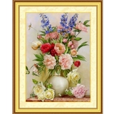 Mona Lisa Cross 2021 Новая линейная вышивка гостиной маленькая спальня ресторан цветочный вышивка ручной работы ручной работы