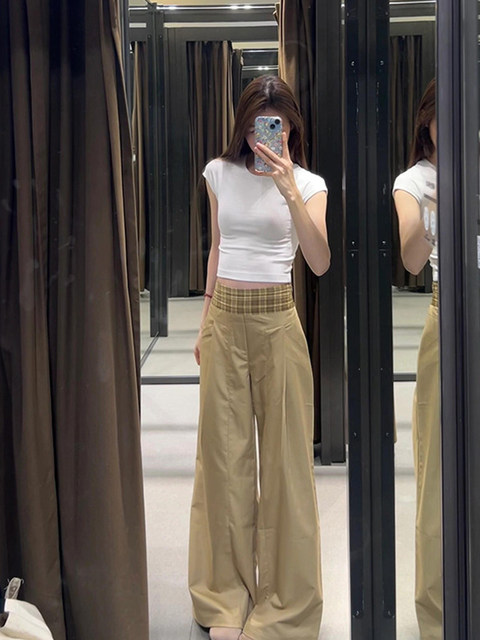 American-Style Spicy Girl Slim-Fit Short-Sleeve T-Shirt for Women, Spring and Summer, Tight-Fitting, Flattering, Short-Length, Hot and Trendy, for Petite Figures, Regular Shoulder Top