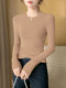 American-Style Tight-Fitting Long-Sleeved Round-Neck T-Shirt for Women, Autumn and Winter 2025 New Style, French-Style Slim-Fitting Top, Inner Layering Shirt