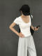 Pure Desire Style U-Neck Short-Sleeve T-Shirt for Women, New Summer Sexy Low-Cut Hot Girl High-Elastic Slim-Fit Basic Versatile Top