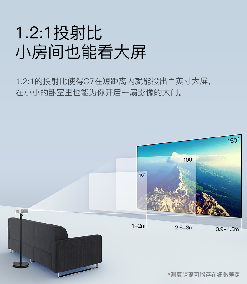 Nut c7 máy chiếu gia đình HD 1080p rạp hát tại nhà wifi nhỏ không dây điện thoại di động máy chiếu tường - Máy chiếu