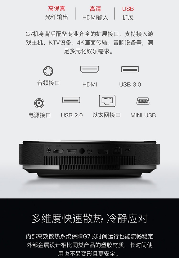 Nut G7 nhà sản xuất HD 1080 p thông minh wifi không dây hình ảnh TV 3D