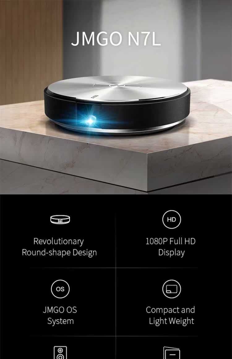 Nut Projector N7L Phiên bản ở nước ngoài Home HD 1080p Không dây wifi thông minh Không có màn hình TV 3D Rạp hát tại nhà