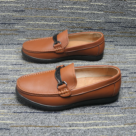 Men's Soft and Comfortable Casual Leather Shoes Head Layer Cowhide Breathable Non-slip Daily British Business Slip-on Shoes