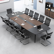 Conference table and chairs combination long table small meeting training talks table office furniture minimalist modern desk