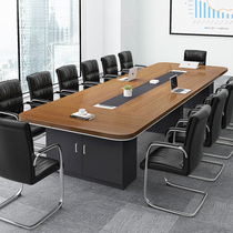 Conference table long table long table long table chair combination negotiation large table simple modern office furniture Workbench office