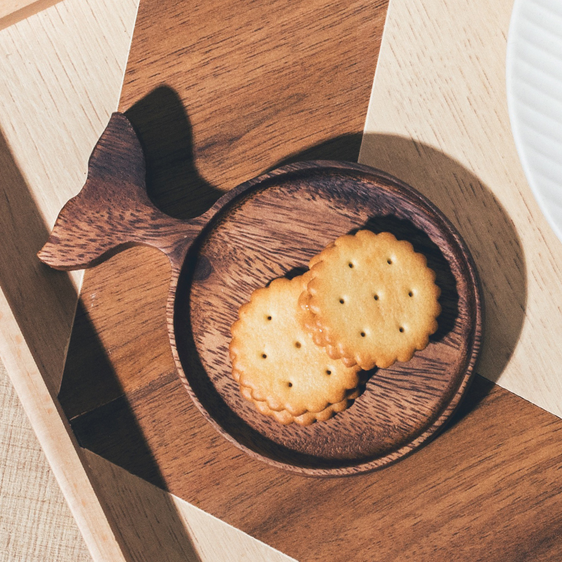 Japan-style Solid Wood Biomass Commercial Dip Small Taste Dish Home Pickle Small Dish Café Sweet breakfast dish small dish