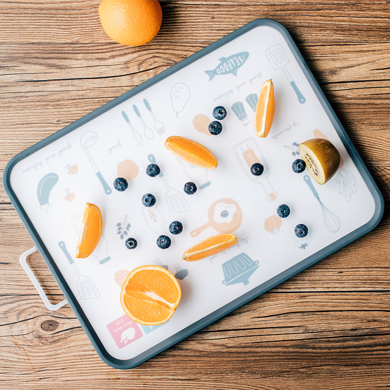 Double Sided Stainless Steel Chopping Block Home Cut Vegetable Plate Antibacterial mildew-proof plastic large number panel thickened fruit side food case plate
