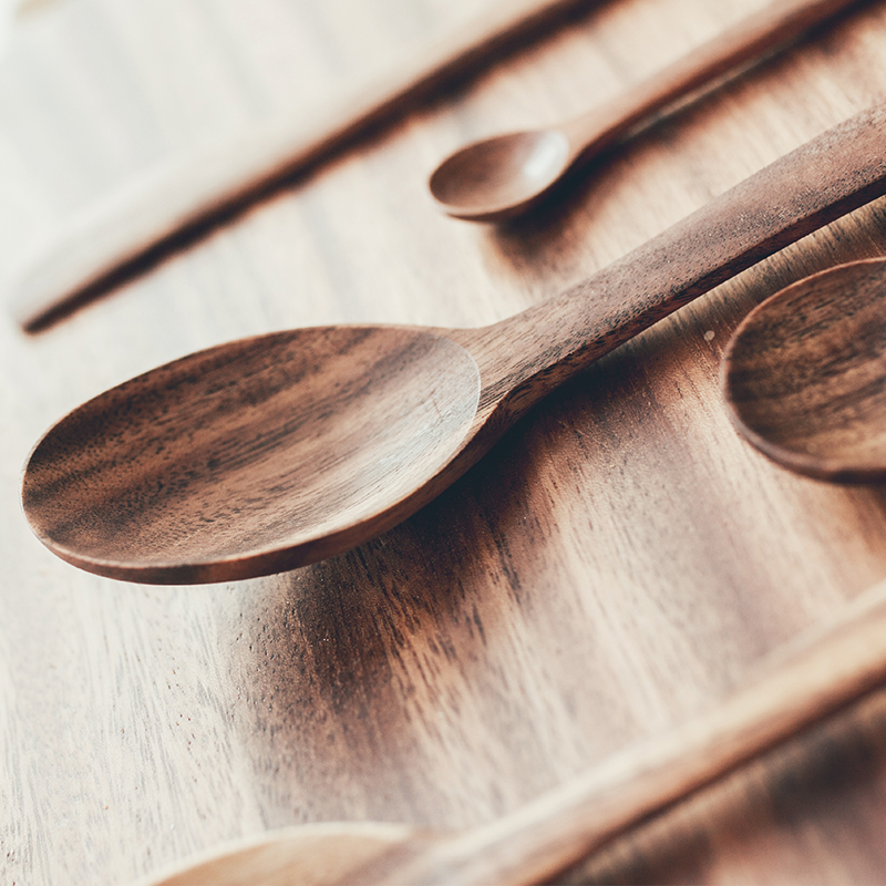 Day Style No Lacquered Home Small Wooden Spoon Jam Knife sauce Spoon Milk Powder Spoon Soup Spoon Pomelo wood Solid Wood Accessory Food Cutlery