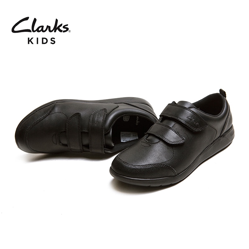 [Eton Gide & Clarks Collaboration] Boys' Campus Black Leather Shoes Student Comfortable Cowhide Shoes 19E10