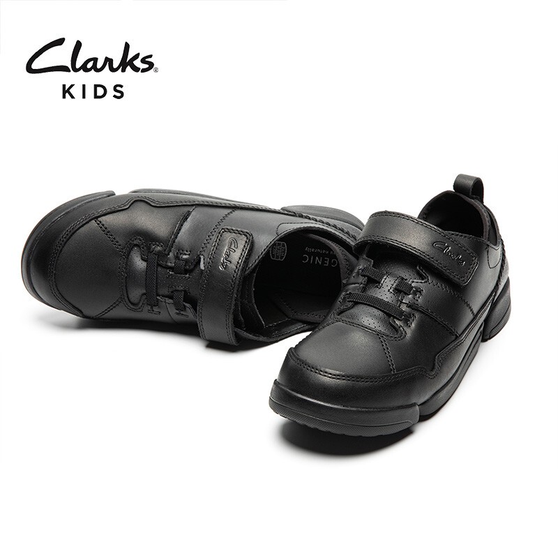 [Eton Gide & Clarks Collaboration] Comfortable Leather Shoes with Three-Strap Soles for Boys in Primary and Secondary Schools 19E104