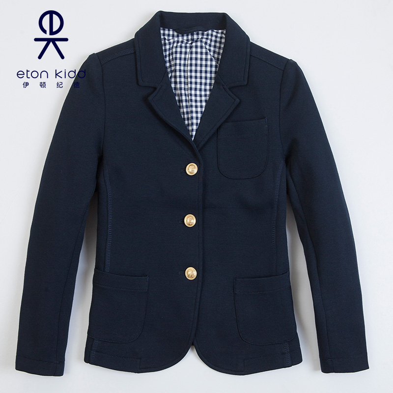 Eaton Guild School clothes girl child Inron College Hide Cyan minor West suit Suit Dress 15Z201