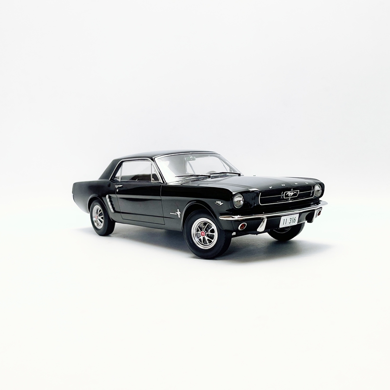 Norev 1/18 Ford Mustang Coupe 1965 Alloy Car Model Black Norev 1/18 Ford Mustang Coupe 1965 Alloy Car Model Black
