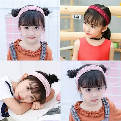 Korean version of autumn and winter new children hairclip hair hoop with teeth hollow wide edge girl hair band parent-child baby headgear