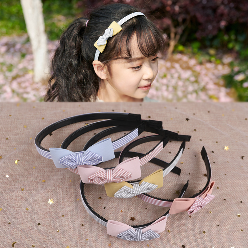 Summer Children's hair hoop Girl with teeth Korean Princess 100 Lapped Ornament Girl Hair Stirrup Hairpin Baby Hairpin Bow Tie Head Decoration