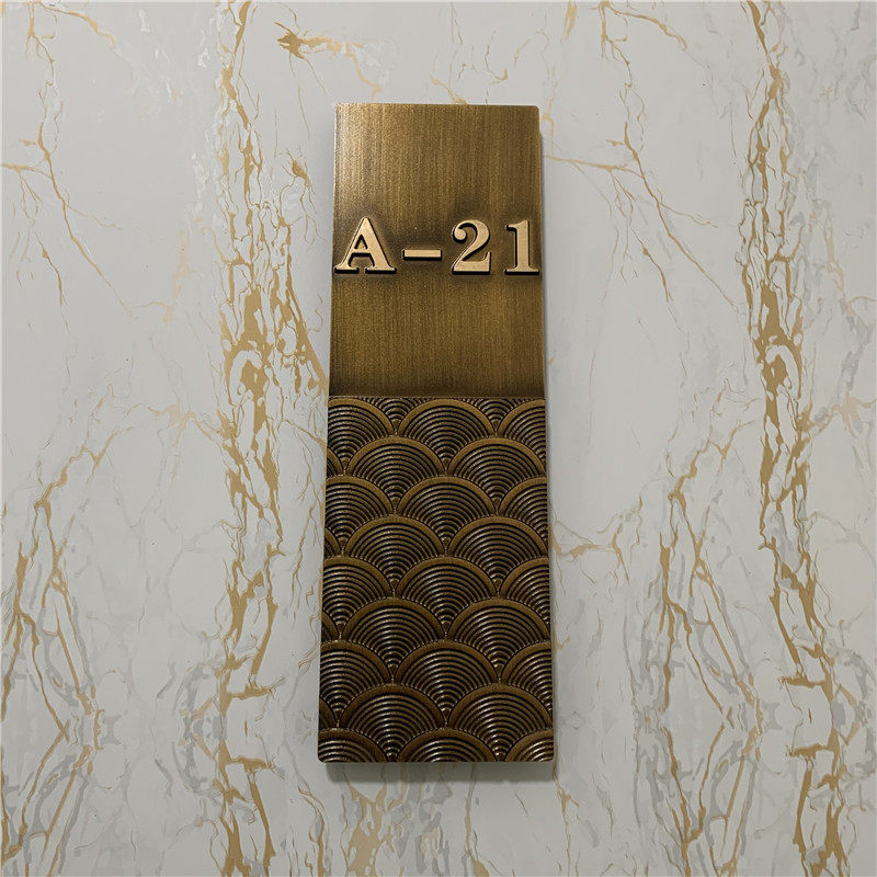 Дверь бренд сделанный на заказ количество бренд вилла сообщество отели пакет Отсек личность творческий высококачественный алюминиевых сплавов латунь декоративный список   