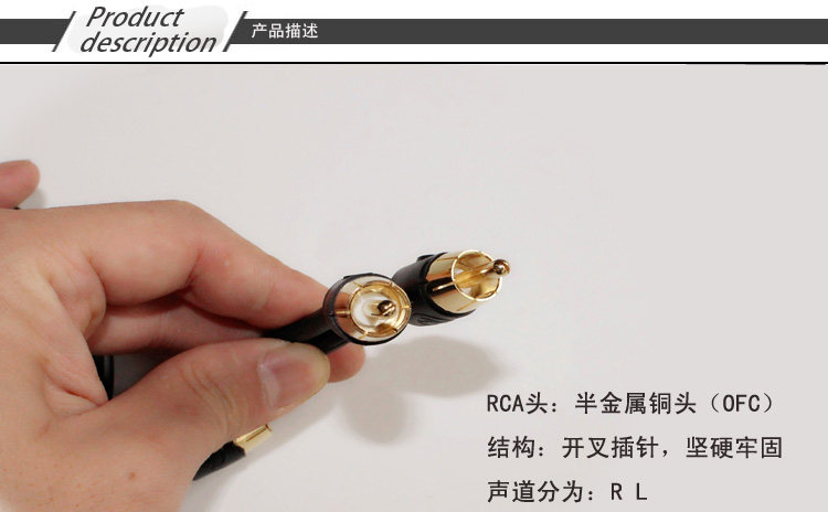 Car audio Car Subwoofer power amplifier horn oxygen-free pure copper No. 8 audio signal power supply modified sleeve wire